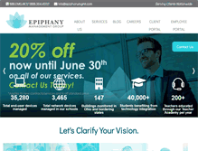Tablet Screenshot of epiphanymgmt.com